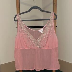 Avenue Body Pink Embellished Camisole
